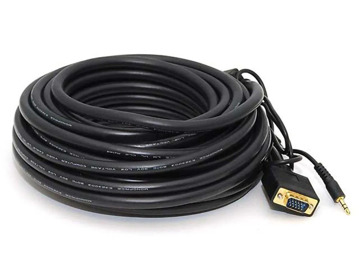 Monoprice Inc. Monoprice 103340 VGA + 3.5 mm Audio Cable 35 ft 28 AWG — product photo