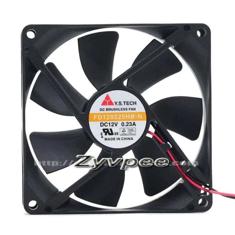 Zyvpee Zyvpee FD129225HB-N 92mm 12V 0.23A 2-pin case fan — product photo