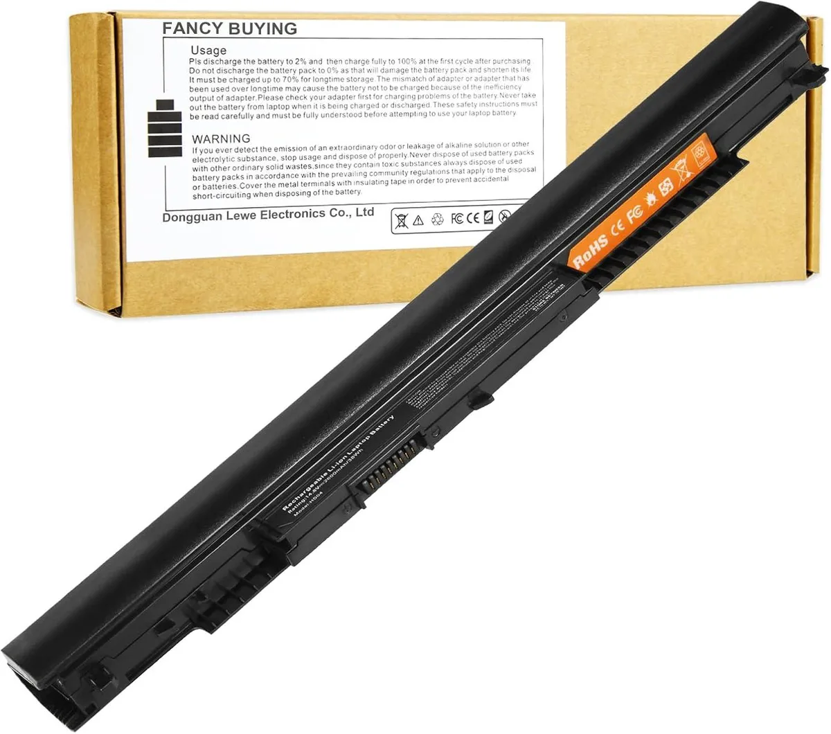 TAURKENAM TAURKENAM 38Wh 2600mAh 14.8V 4-cell laptop battery for HP HS03 HS04 — product photo