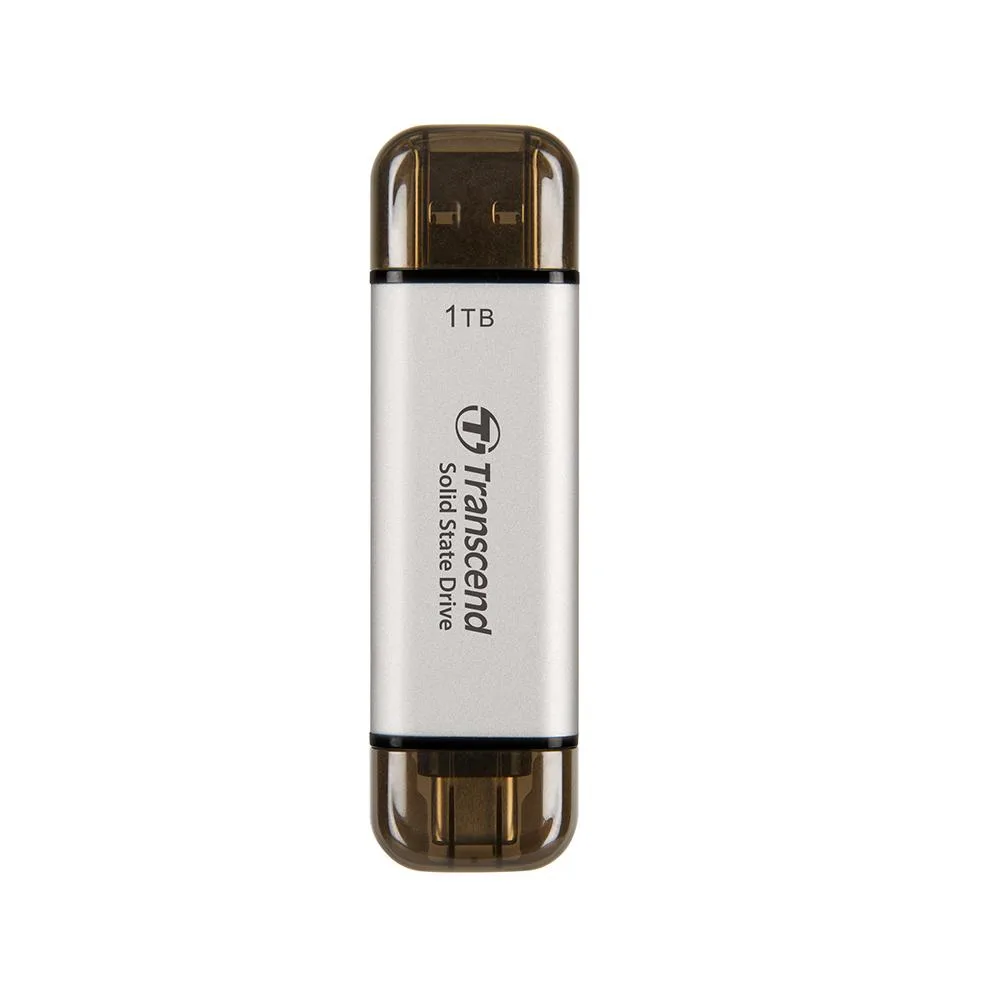 Transcend Transcend ESD310 1TB portable SSD USB Type-A & Type-C Silver — product photo