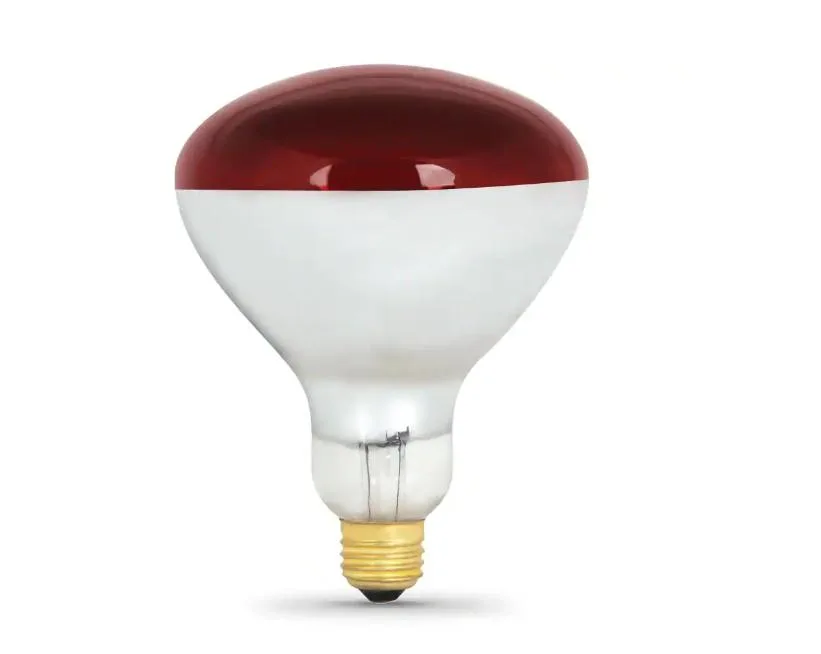 FEIT ELECTRIC FEIT ELECTRIC 250W Red BR40 Dimmable Infrared Heat Lamp 120V — product photo