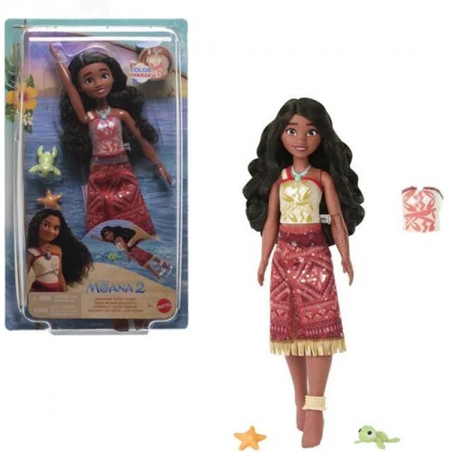 Mattel Mattel JFF08 Disney Moana 2 Swimming Tautai Doll — product photo