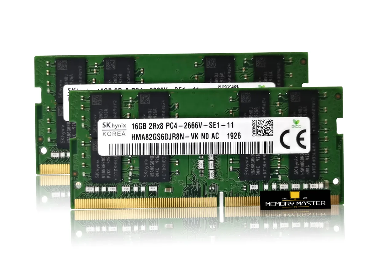 SK hynix SK hynix HMA82GS6DJR8N-VK 32GB (2x16GB) DDR4-2666 CL19 laptop RAM — product photo