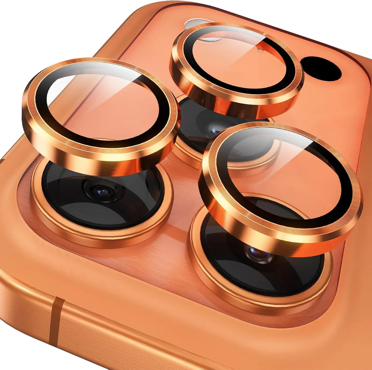 NuoTo NuoTo Camera Lens Protector iPhone 17 Pro Max Cosmic Orange — product photo