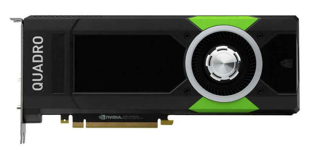 Fujitsu Fujitsu 5.1 Nvidia Quadro P5000 16GB GDDR5X workstation graphics card — product photo