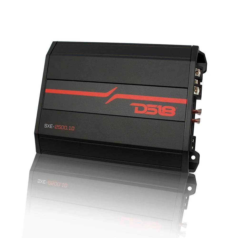 DS18 DS18 SXE-2500.1D/BK car amplifier 800W RMS 2500W peak — product photo