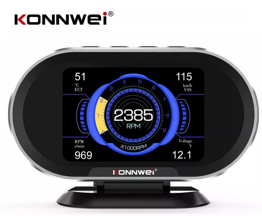 Jansicotek Jansicotek KW206 OBD2 Gauge HUD 3.5in 34 Parameters 0-100km Test — product photo