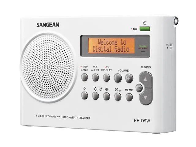 Sangean Sangean PR-D9W AM/FM Weather Alert Radio — product photo