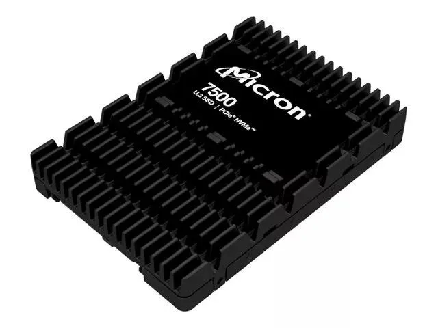 Micron Technology, Inc. Micron Technology, Inc. 7500 Pro 15.36TB U.3 NVMe internal SSD MTFDKCC15T3TGP-1BK1DABYYR — product photo