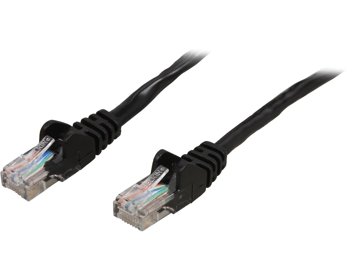 Belkin Belkin A3L791B07-BLK-S Cat 5E 7 ft network ethernet cable — product photo