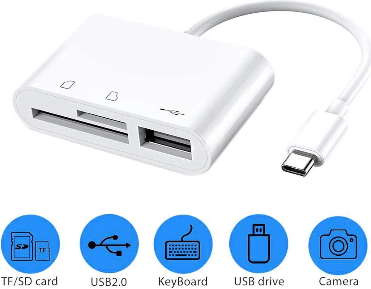 Vszerda Vszerda 3 in 1 USB C Card Reader and OTG Adapter — product photo