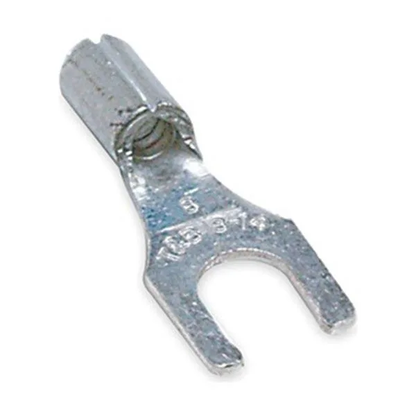 Small bare copper locking fork terminals, pack of 100
