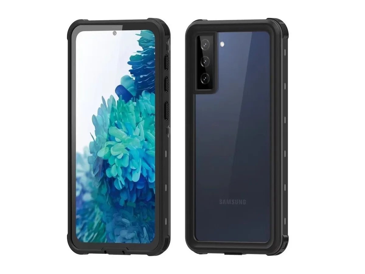 Redpepper Redpepper Galaxy S21 6.2 Inch Waterproof Case (Black/Clear) — product photo