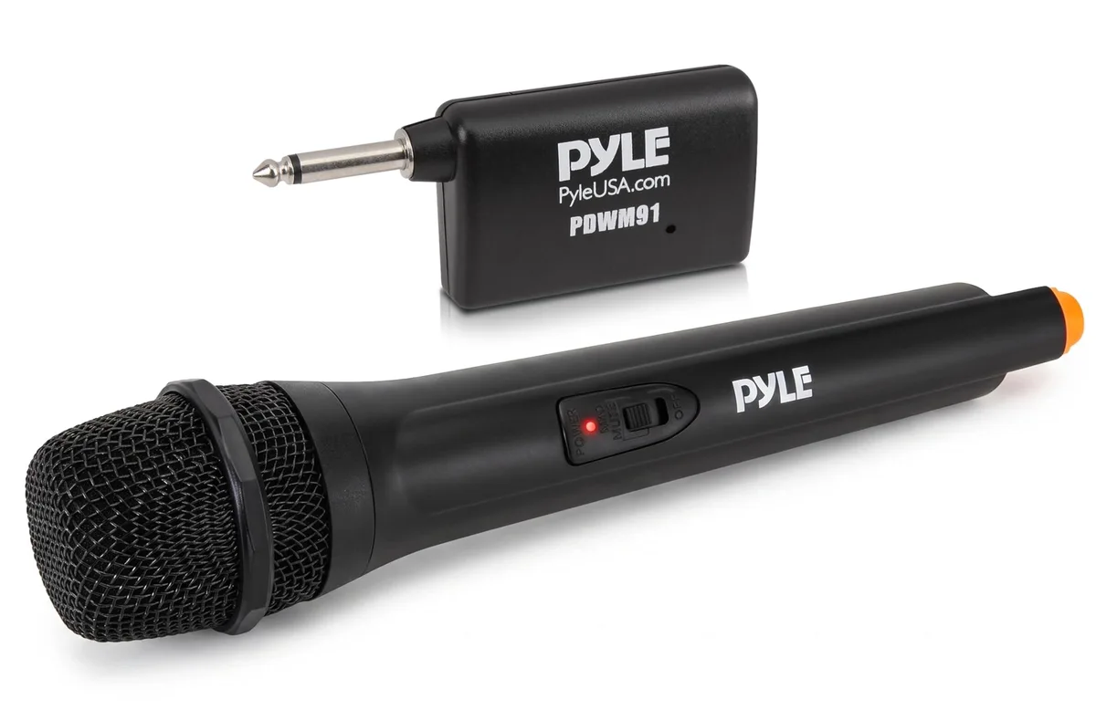Gemini Pyle PDWM91 VHF Wireless Handheld Microphone System Black — product photo