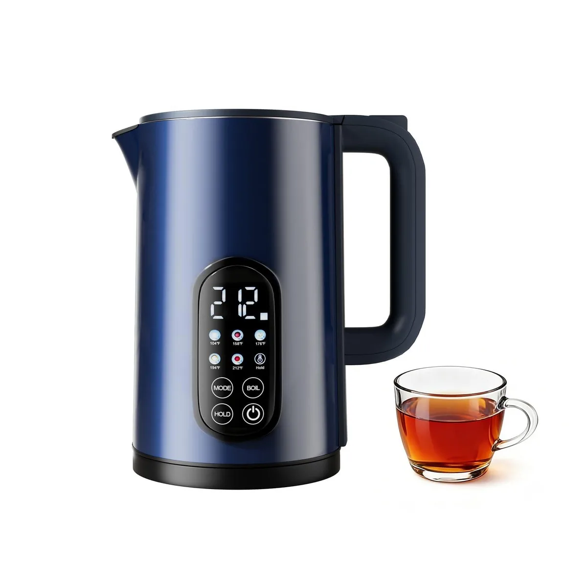  Tisanio SF-B01-Blue 1.7L Electric Kettle with 5 Temperature Presets — product photo