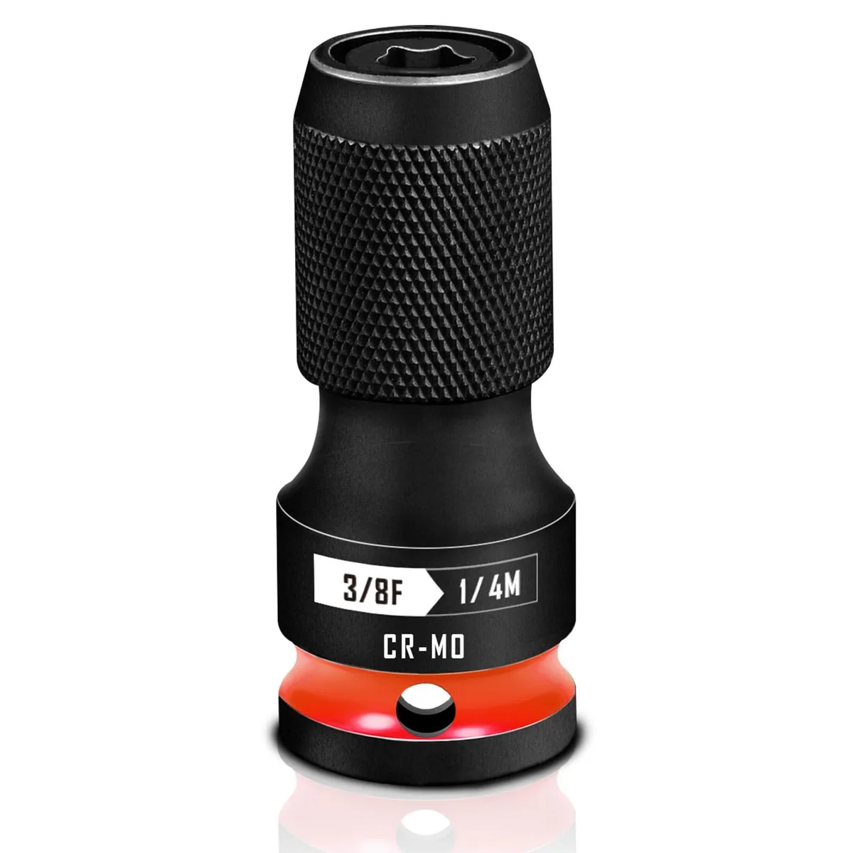  BLACKROBOT 3/8" to 1/4" Impact Bit Holder 12-pack Red — product photo