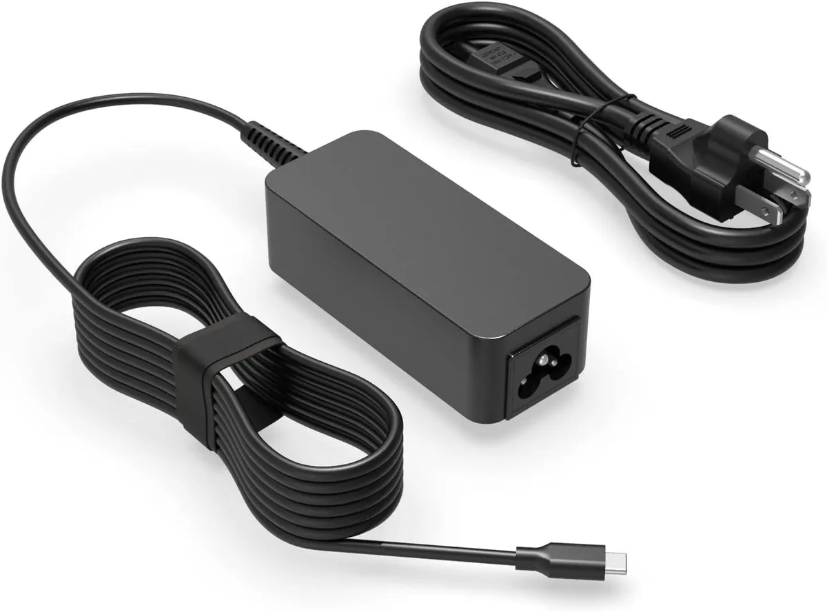 GCROWN GCROWN 45W USB-C AC Adapter for HP Chromebook x360 11 14 — product photo