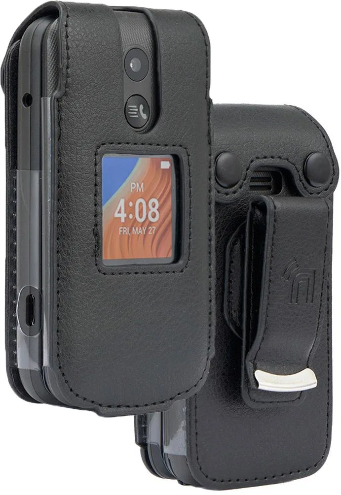 Nakedcellphone Nakedcellphone T408DL Fitted Leather Case with Belt Clip — product photo
