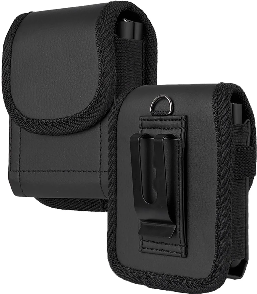 Nakedcellphone Nakedcellphone Vegan Leather Case Belt Clip Harness Black — product photo