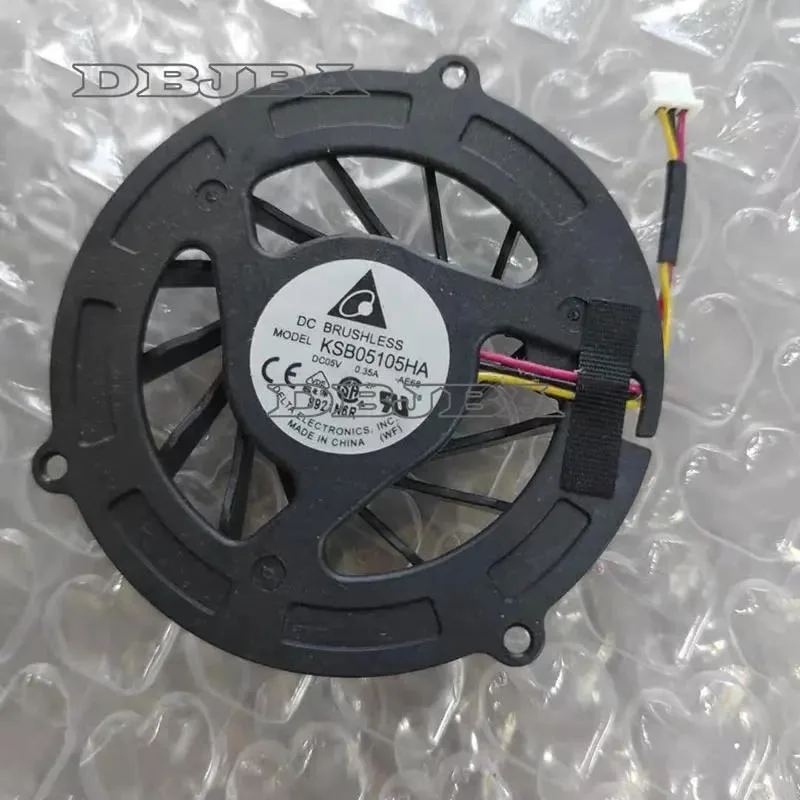 DBTLAP DBTLAP Laptop CPU Cooling fan for DELTA KSB05105HA -AE68 KSB05105HA AE68 5V 0.35A 3PIN laptop cooling pad — product photo