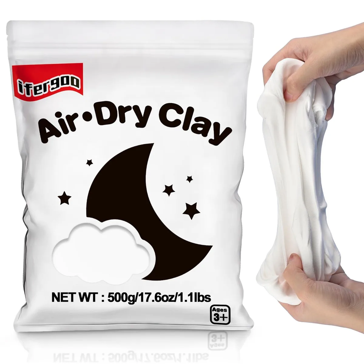 Avery Air Dry Modeling Clay Blue 0.49 kg 50 packets — product photo