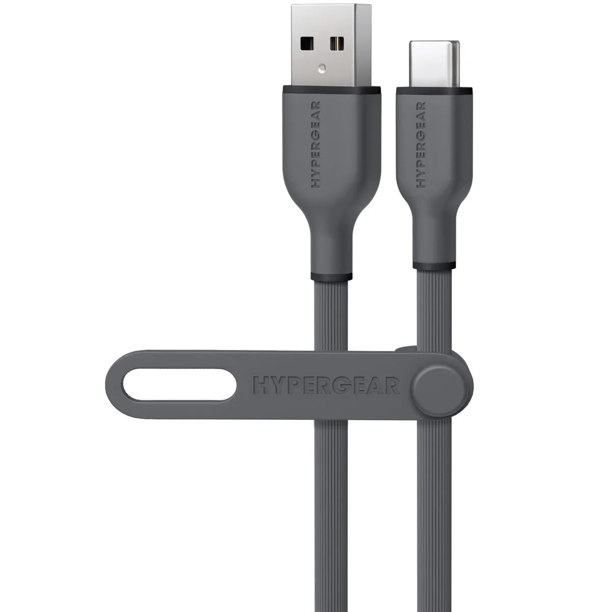 HyperGear HyperGear Flexi Pro USB to USB-C Cable 6ft Grey 18W — product photo