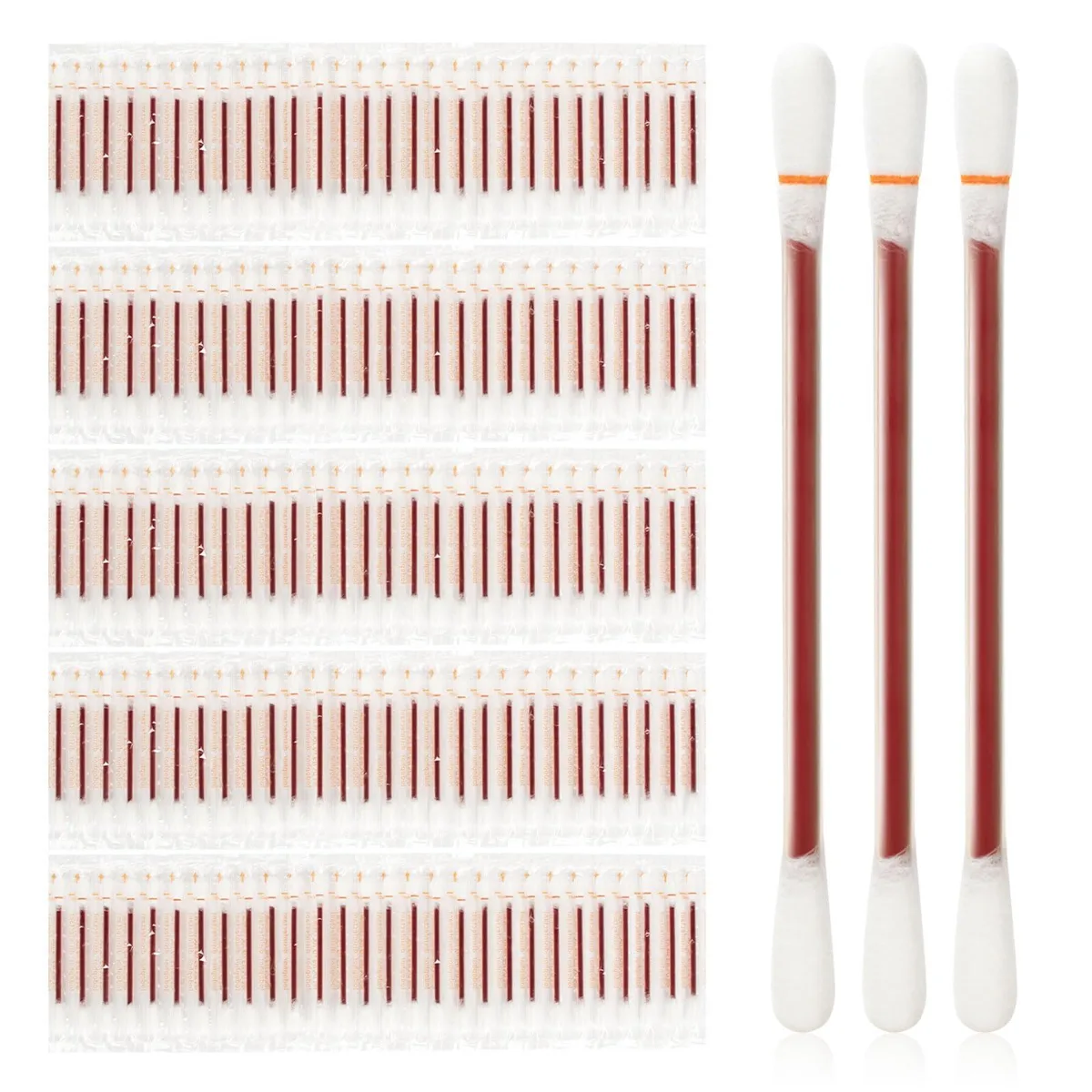 Box of 100 individually wrapped blue iodine swabs