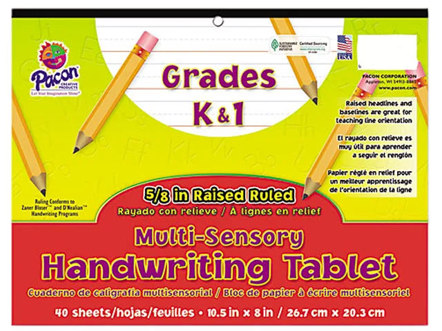Pacon Pacon 2470 Multi-Sensory Handwriting Paper 8.00 x 10.50 40 Sheets — product photo