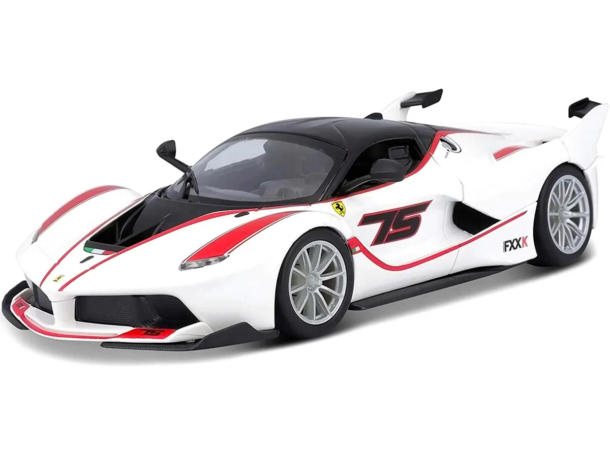 BBURAGO BBURAGO Ferrari Racing FXX-K #75 White 1/24 Diecast Hobby Collectible — product photo