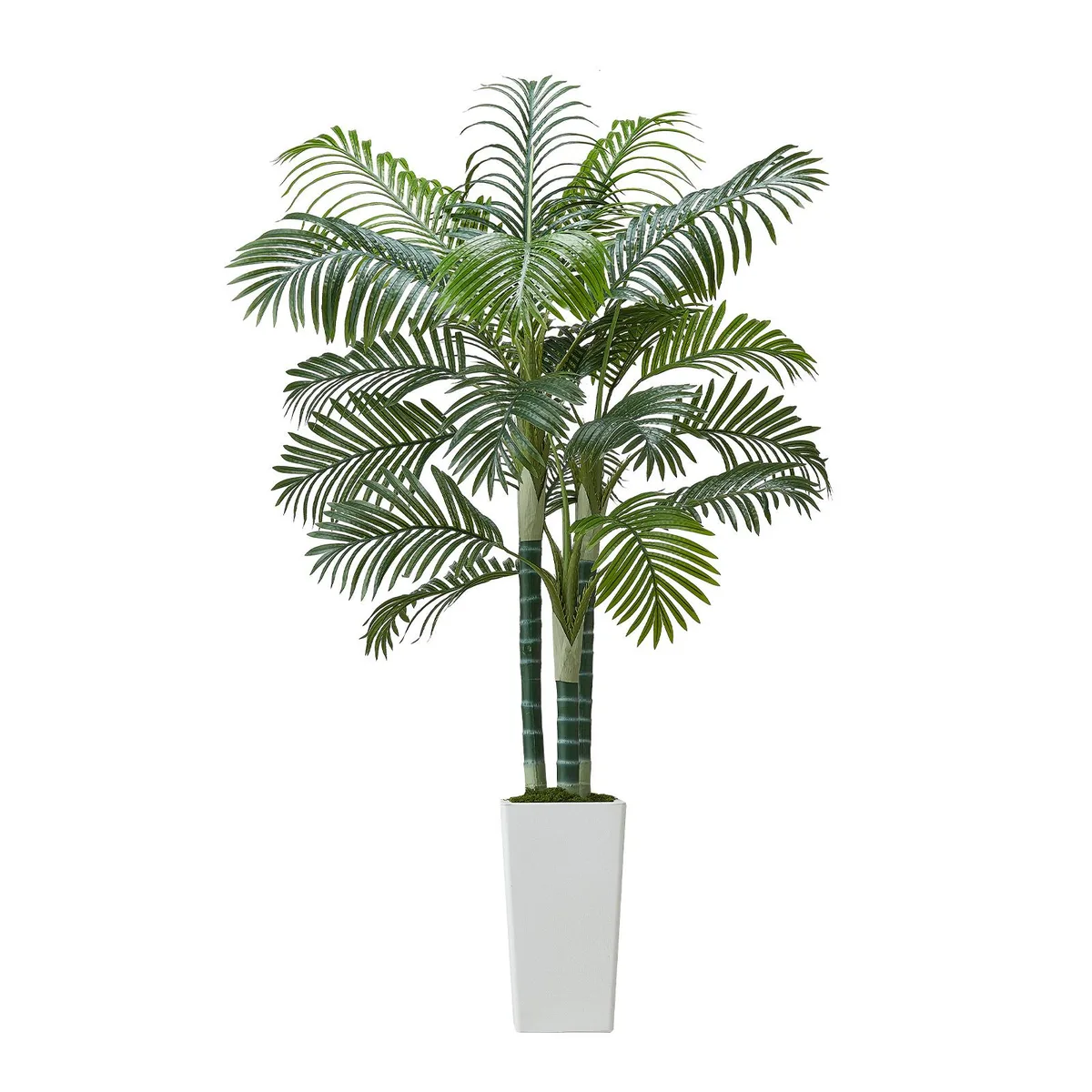 VEVOR VEVOR 6 ft Artificial Areca Palm 22 Trunks White Planter 1780 mm — product photo