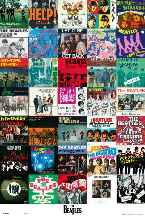 Posterazzi Beatles singles poster print 22 x 34 inches