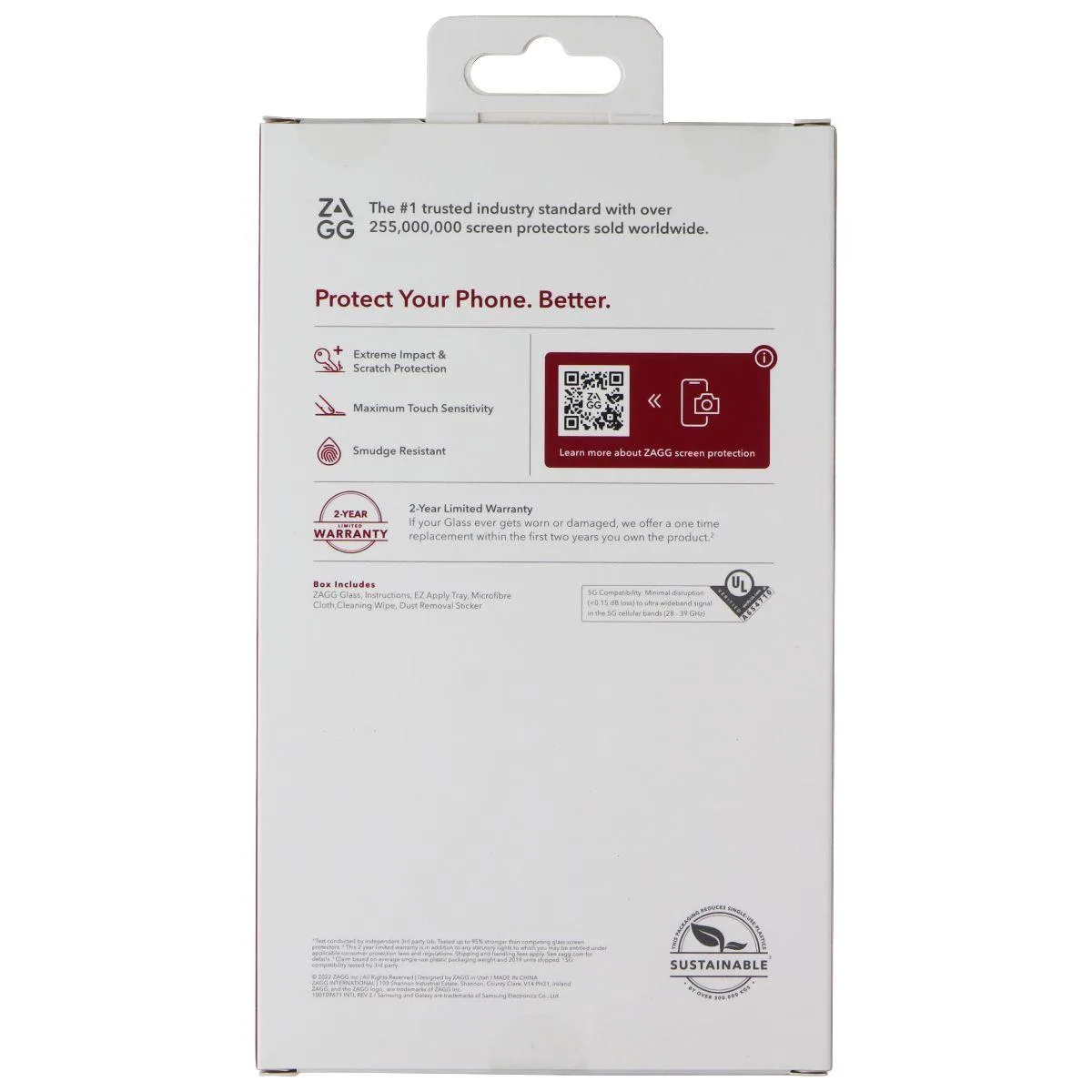 Clear glass screen protector for Samsung Galaxy A73