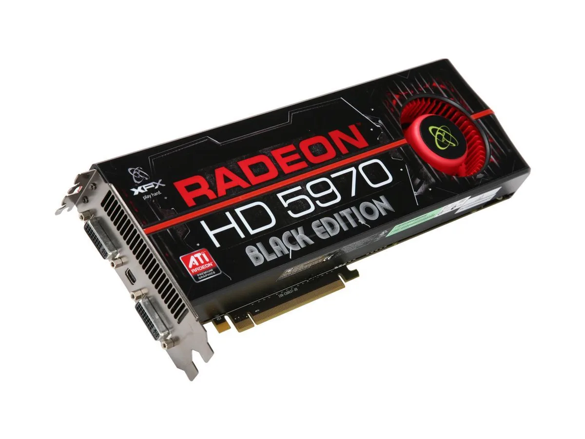 XFX XFX Radeon HD 5970 2GB Black Edition graphics card — product photo