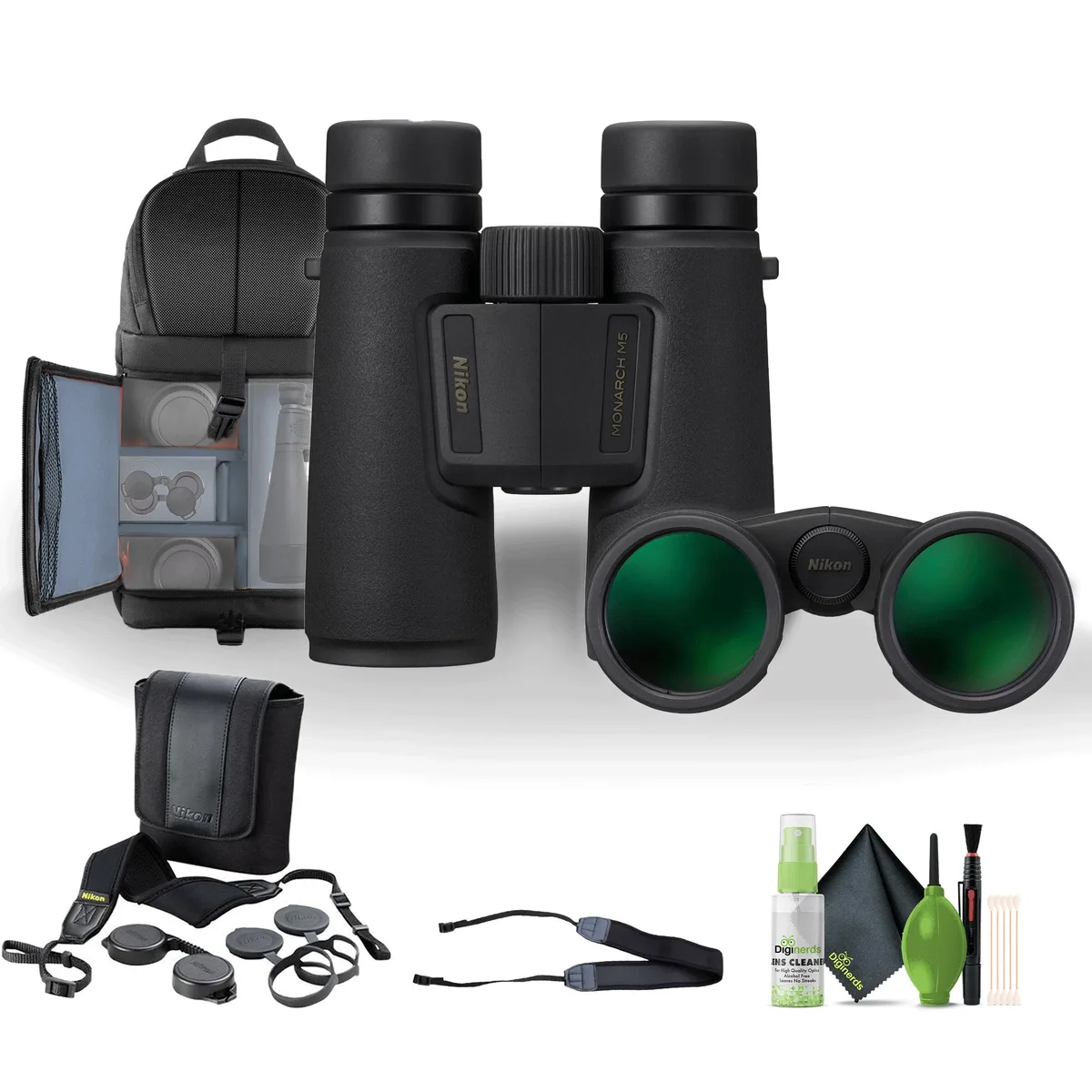 Nikon Inc Nikon 10x42 Monarch M5 Binoculars Bundle — product photo