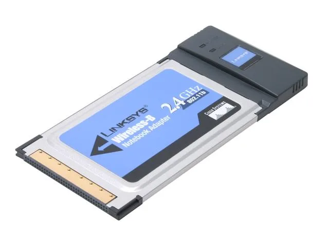 Linksys Linksys WPC11 11Mbps 802.11b CardBus laptop networking — product photo