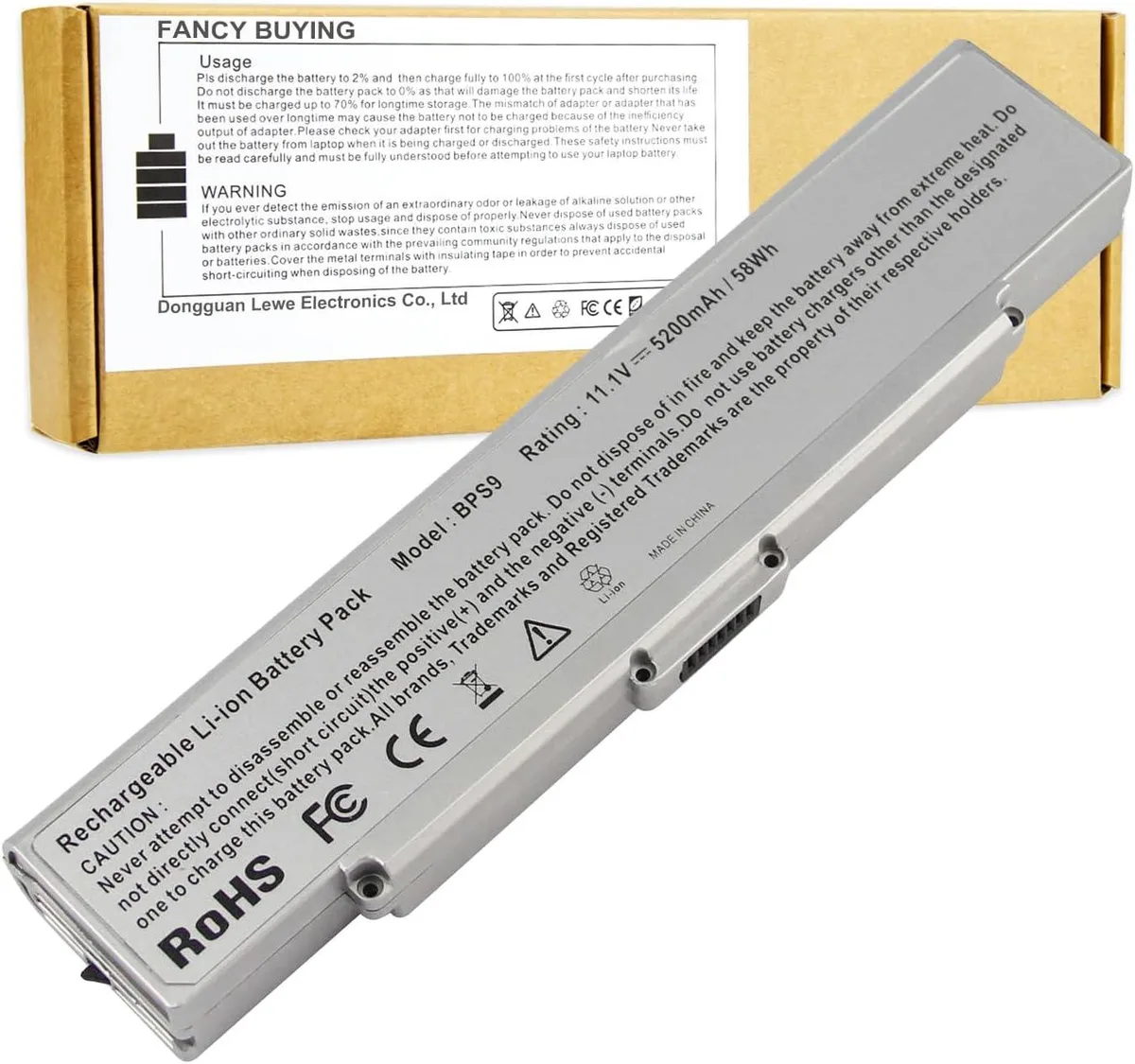 TAURKENAM TAURKENAM laptop battery 11.1V 5200mAh Silver — product photo
