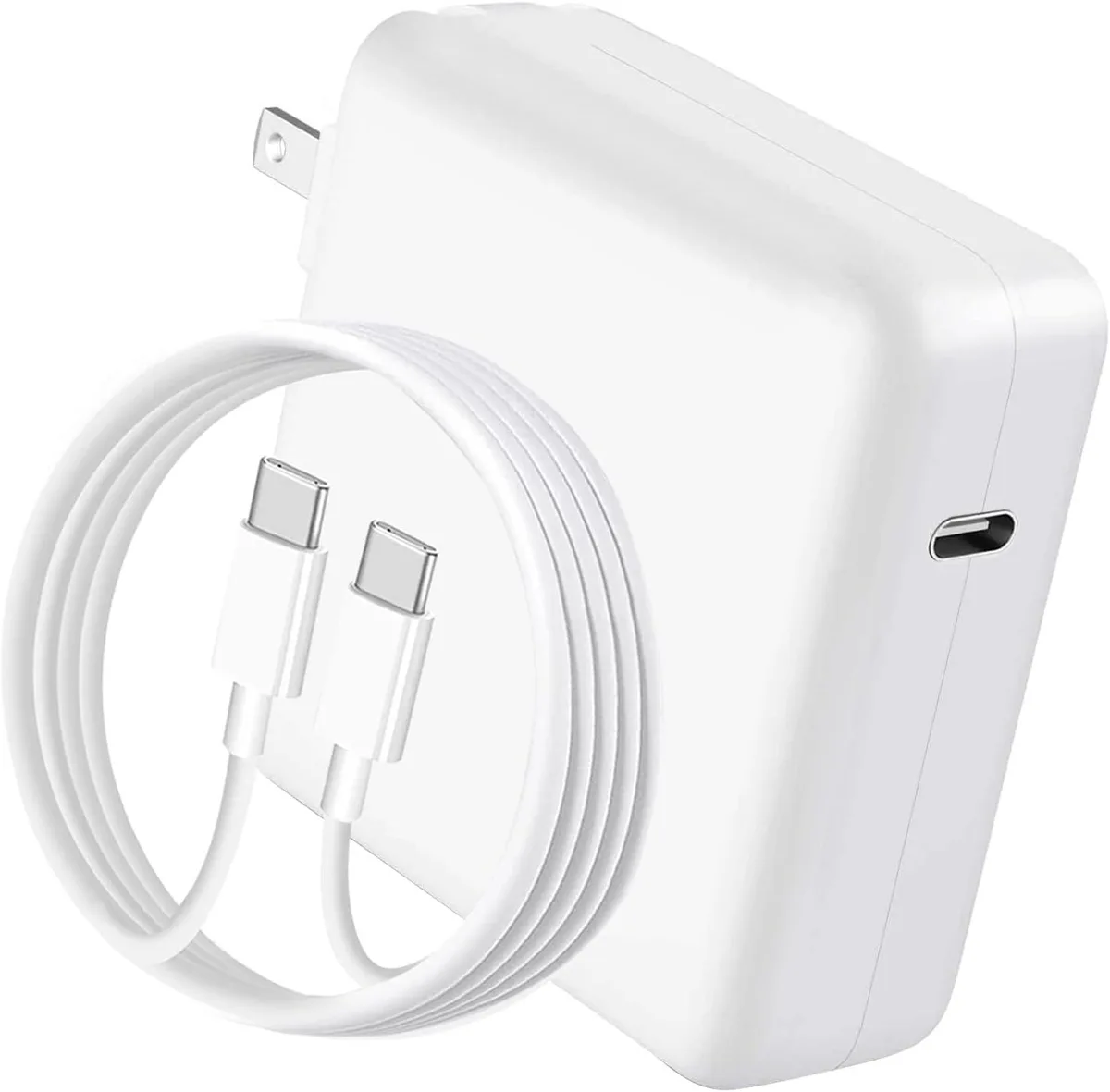 White rectangular 109W USB-C power adapter with 6.6ft cable