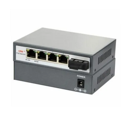 Optical Network Video Technologies Optical Network Video Technologies ONV-POE31004PF-at 4 PoE 5-Port SC Fiber Switch — product photo