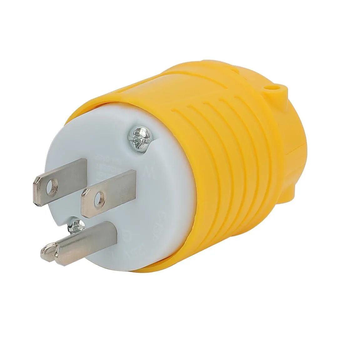 LORDWORLD LORDWORLD Nema 5-15P 15A 125V AC Plug Yellow — product photo