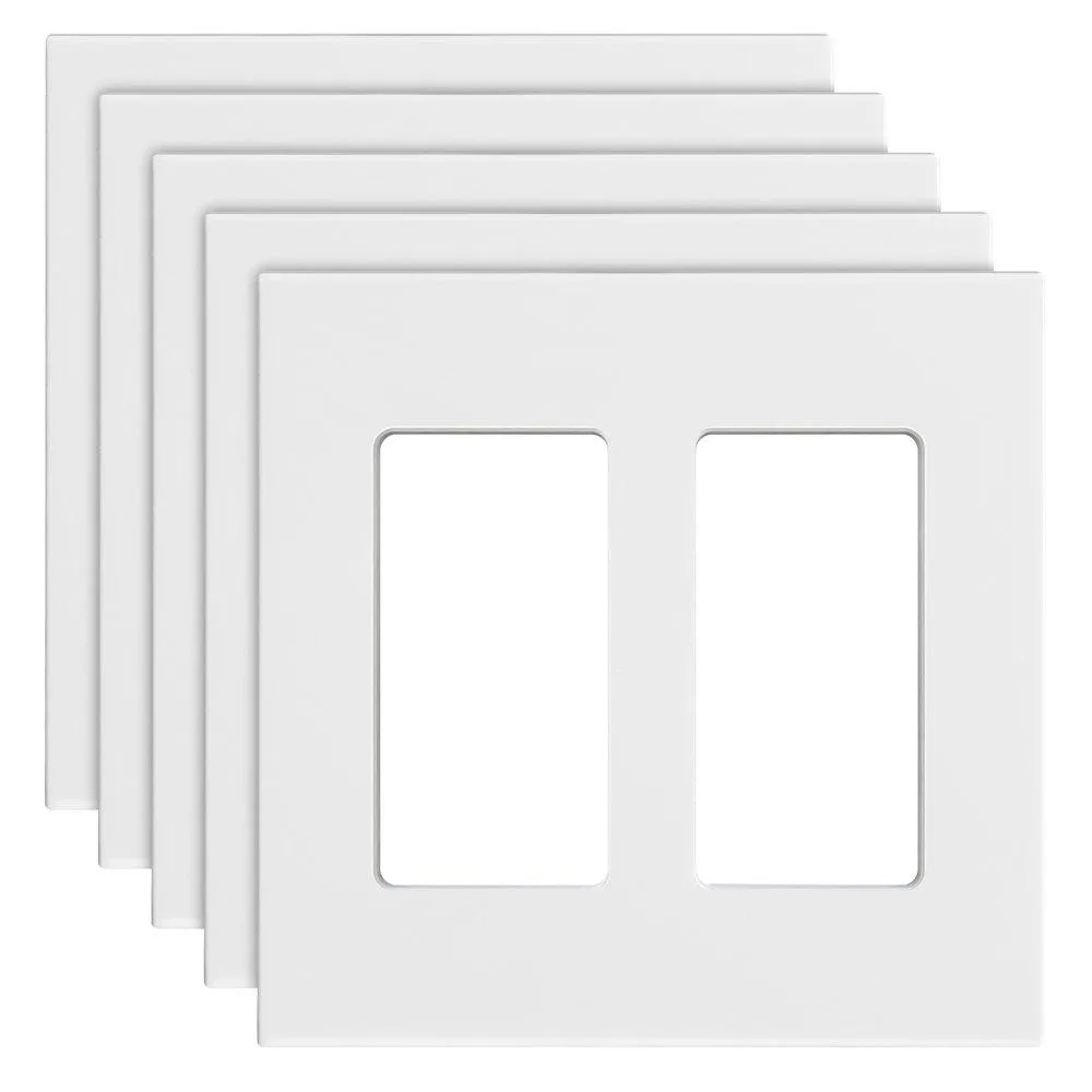 VEVOR VEVOR TR9603-2D 2-Gang Switch Plate 5-Pack White — product photo
