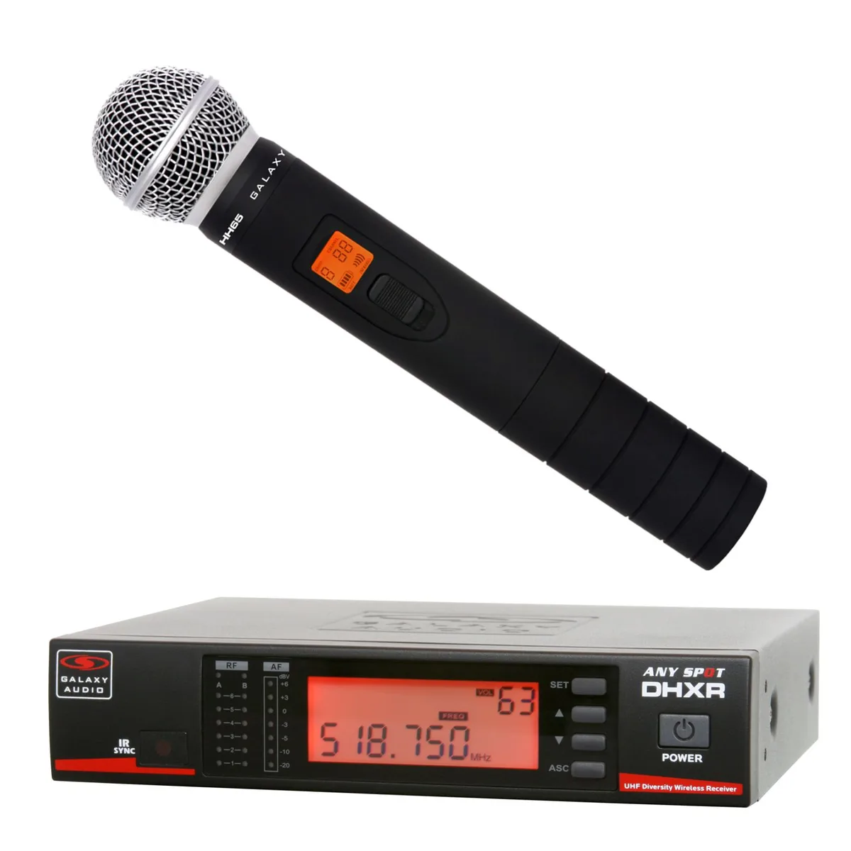 Galaxy Audio Galaxy Audio DHXR/HH65 Wireless Microphone System D 584-607 MHz — product photo