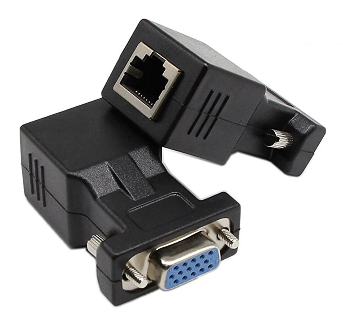Vszerda Vszerda VGA Extender Adapter Female to RJ45 2-Pack 66ft 100ft 720p 1080p — product photo