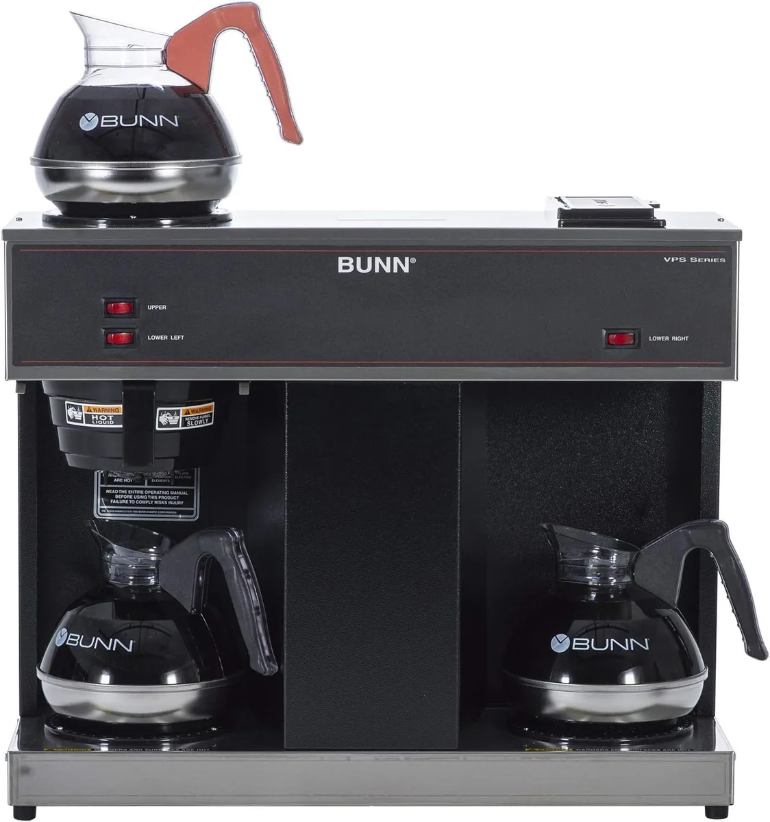 Bunn Bunn VPS 12-Cup Pourover Coffee Brewer 3 Warmers Black — product photo