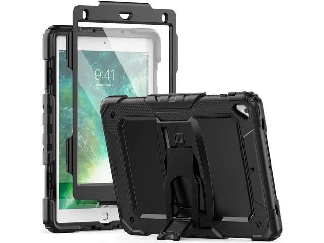 Manw Manw iPad 9.7 inch Case Air 2 Pro 6th 5th Gen 3-Layer Black — product photo
