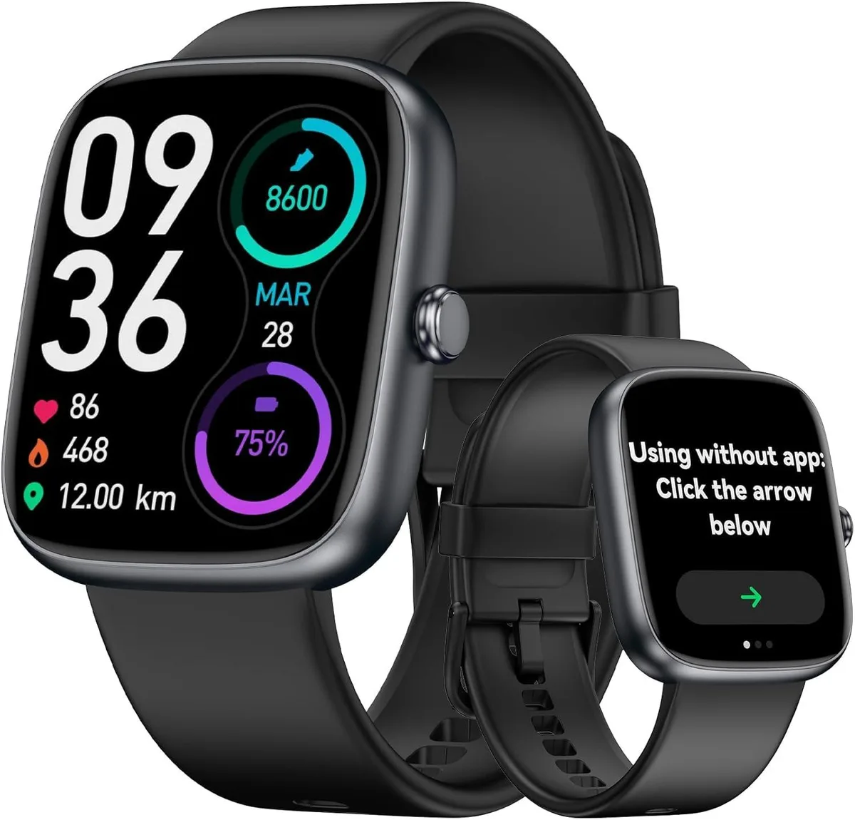 ViewSonic ViewSonic Fitness Smartwatch Black 1.83" IP68 — product photo