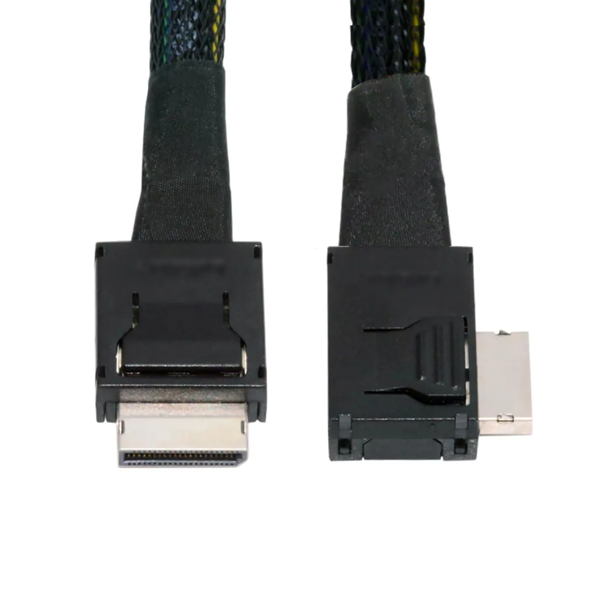 Vszerda Vszerda OCuLink SFF-8611 4i to SFF-8611 90° Active Cable 50cm 64Gbps — product photo