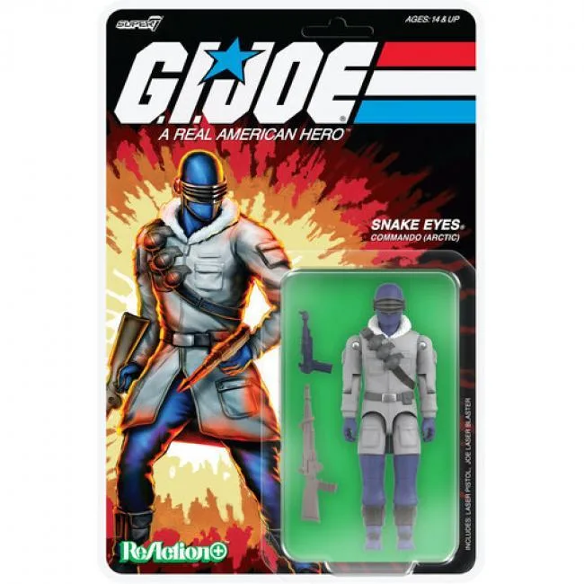 Super7 Super7 G.I. Joe ReAction+ Arctic Snake Eyes 1987 Movie action figure OR-GIJO-10233 — product photo