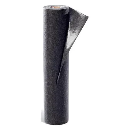 Black absorbent entrance mat with adhesive backing, 3 by 5 feet