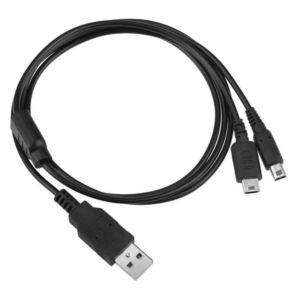 Ruth's sister Ruth's sister 2-in-1 USB charging cable for Nintendo 3DS/DS Lite/DSi/3DS XL 1.2 m — product photo