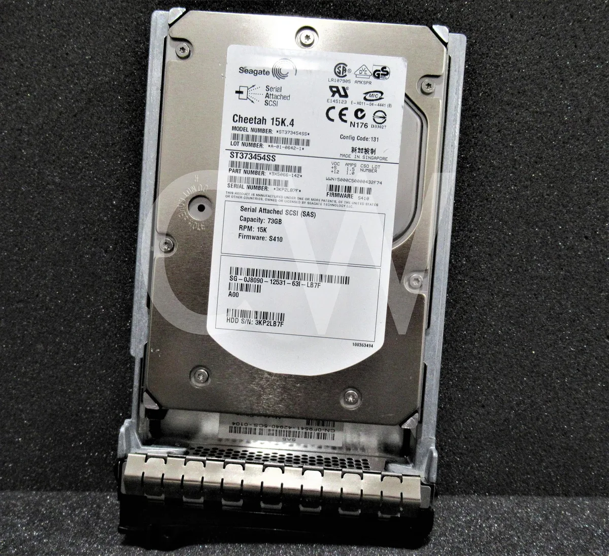 DELL DELL 73GB 15K RPM SAS 3.5" internal hard drive ST373454SS — product photo
